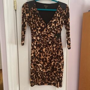 THALIA SODI Leopard Dress  Size XS